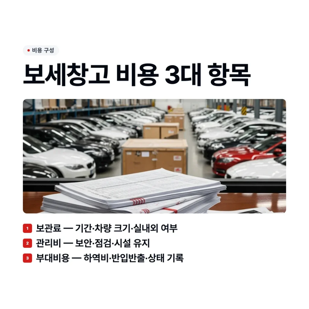 수입차 보세창고 비용 3대 항목