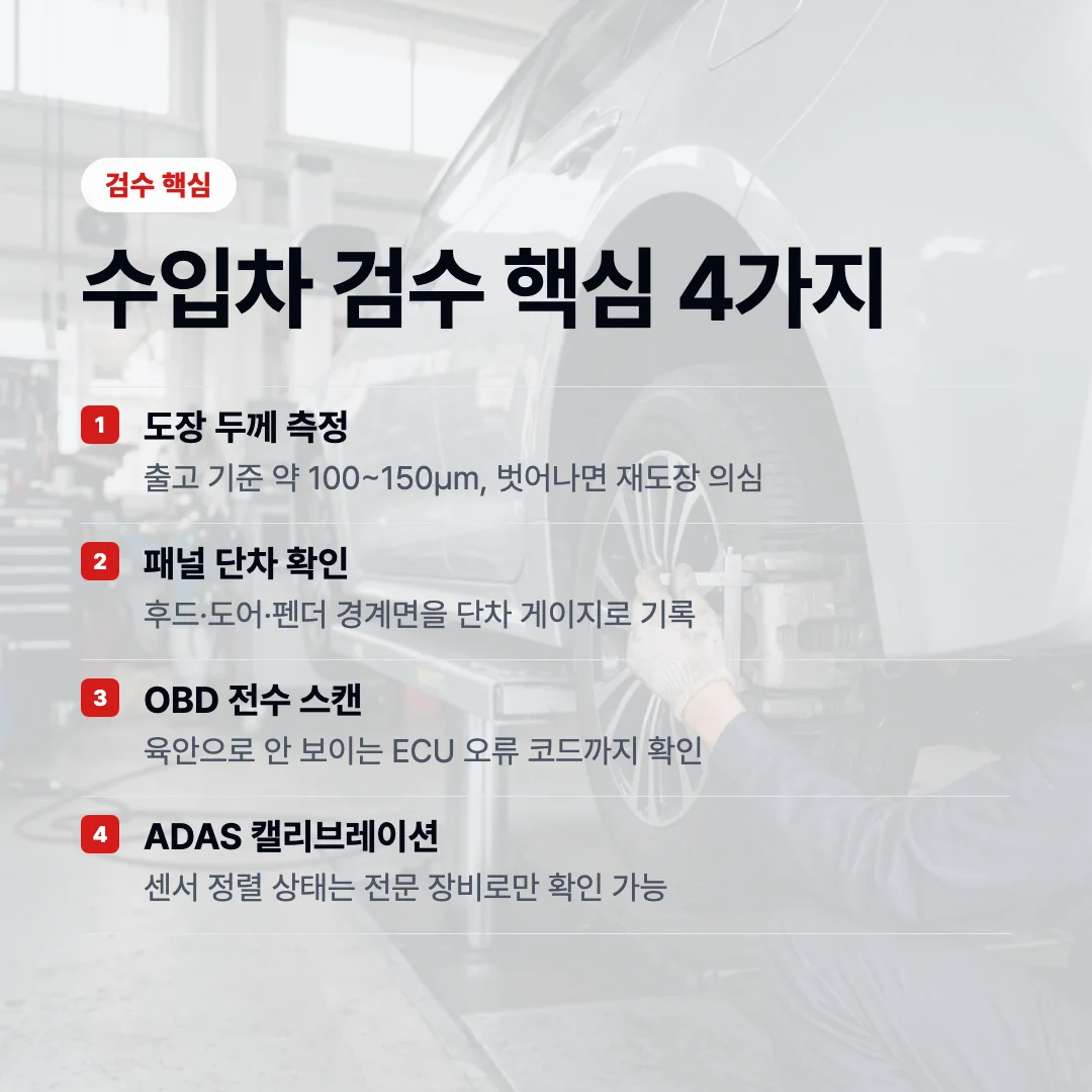 수입차 검수 핵심 4가지
