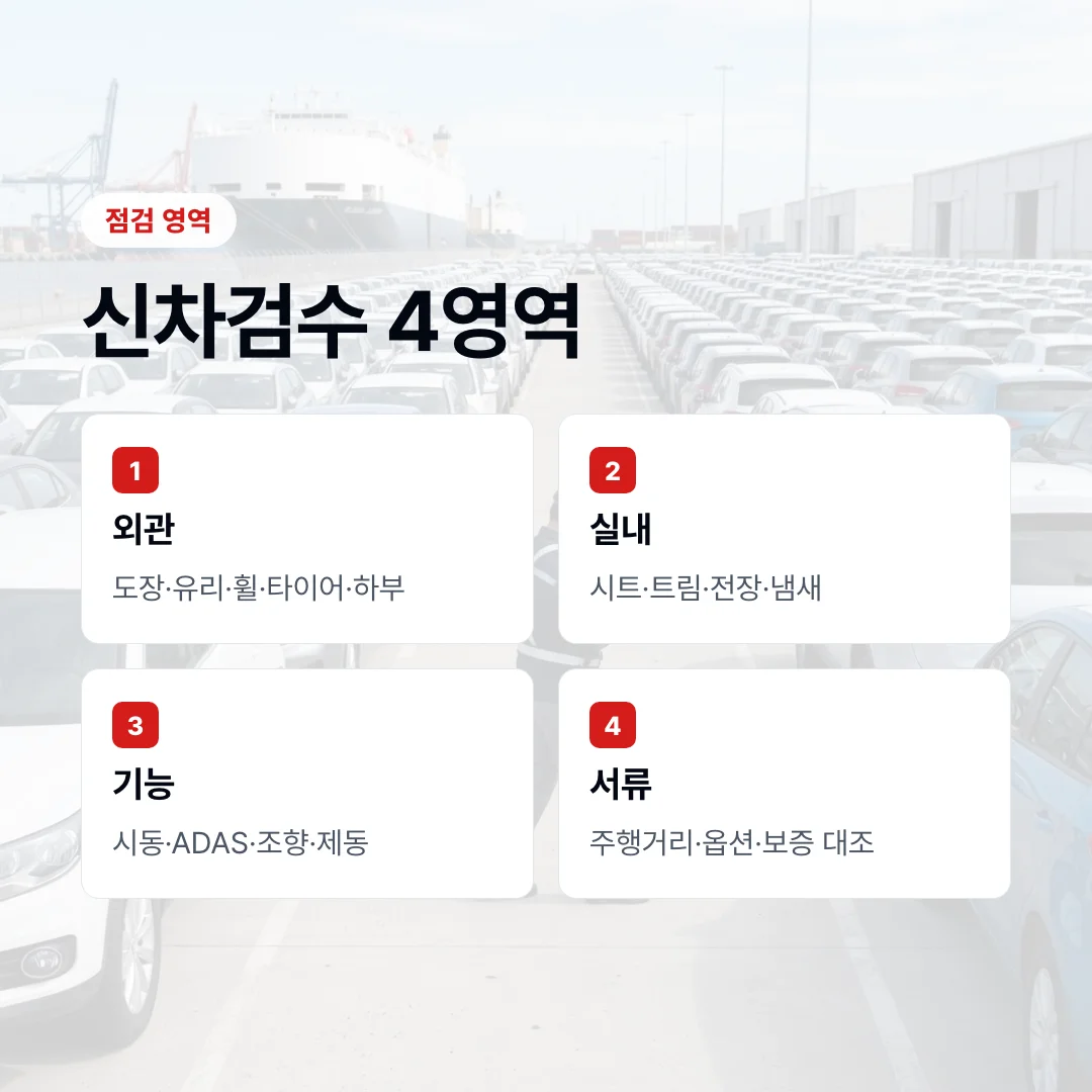 신차검수 비용 결정 기준